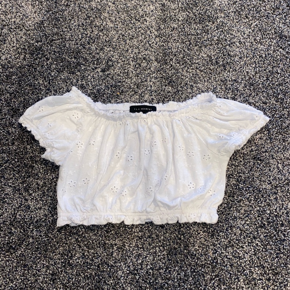 Pacsun white crop top